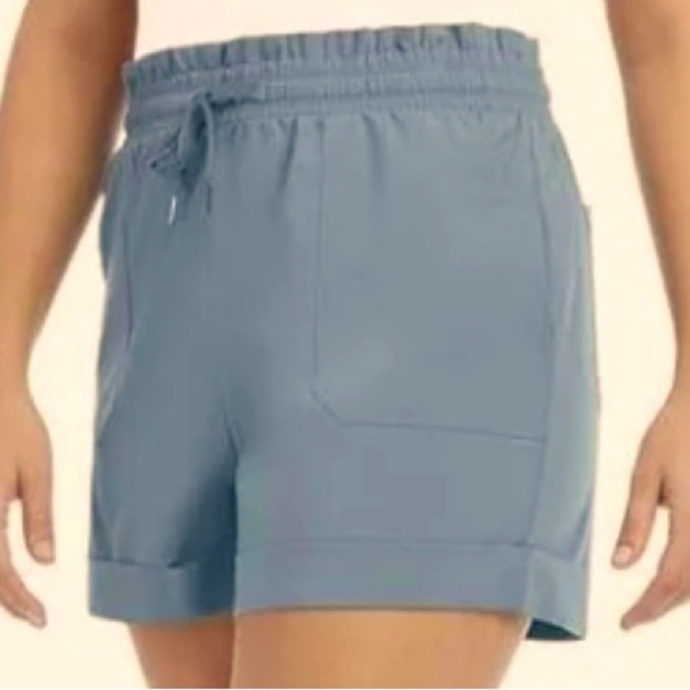 PaperBag Shorts Gray Blue Large NWOT